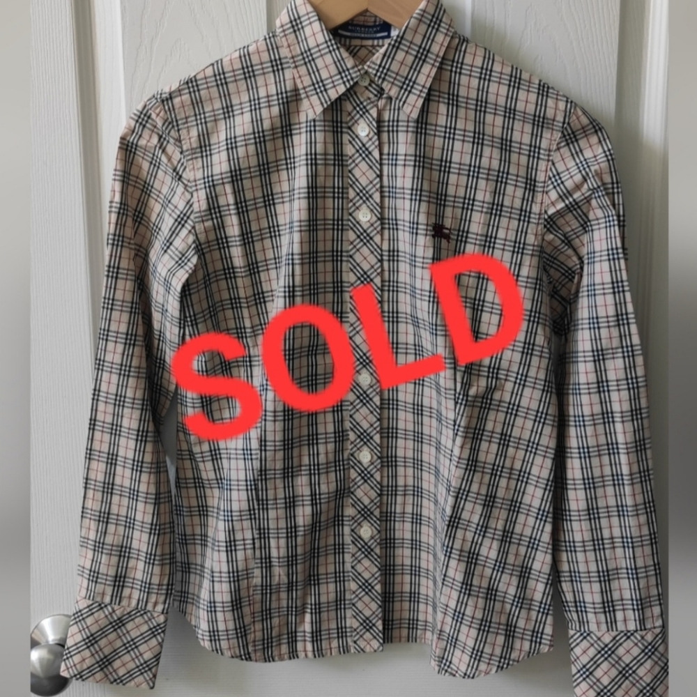 Authentic Burberry Long Sleeve Size 40